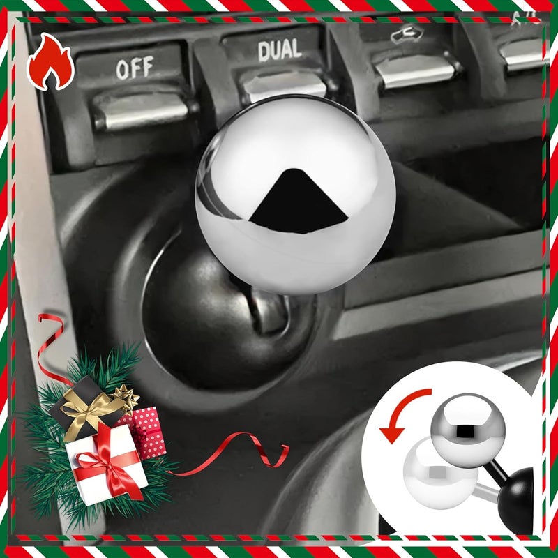 Tybasthe Original Push Start Button Metal Car Joystick Starter Engine Start Stop Cover - Cool Interior Decorations Accessories - Silver - Image 1